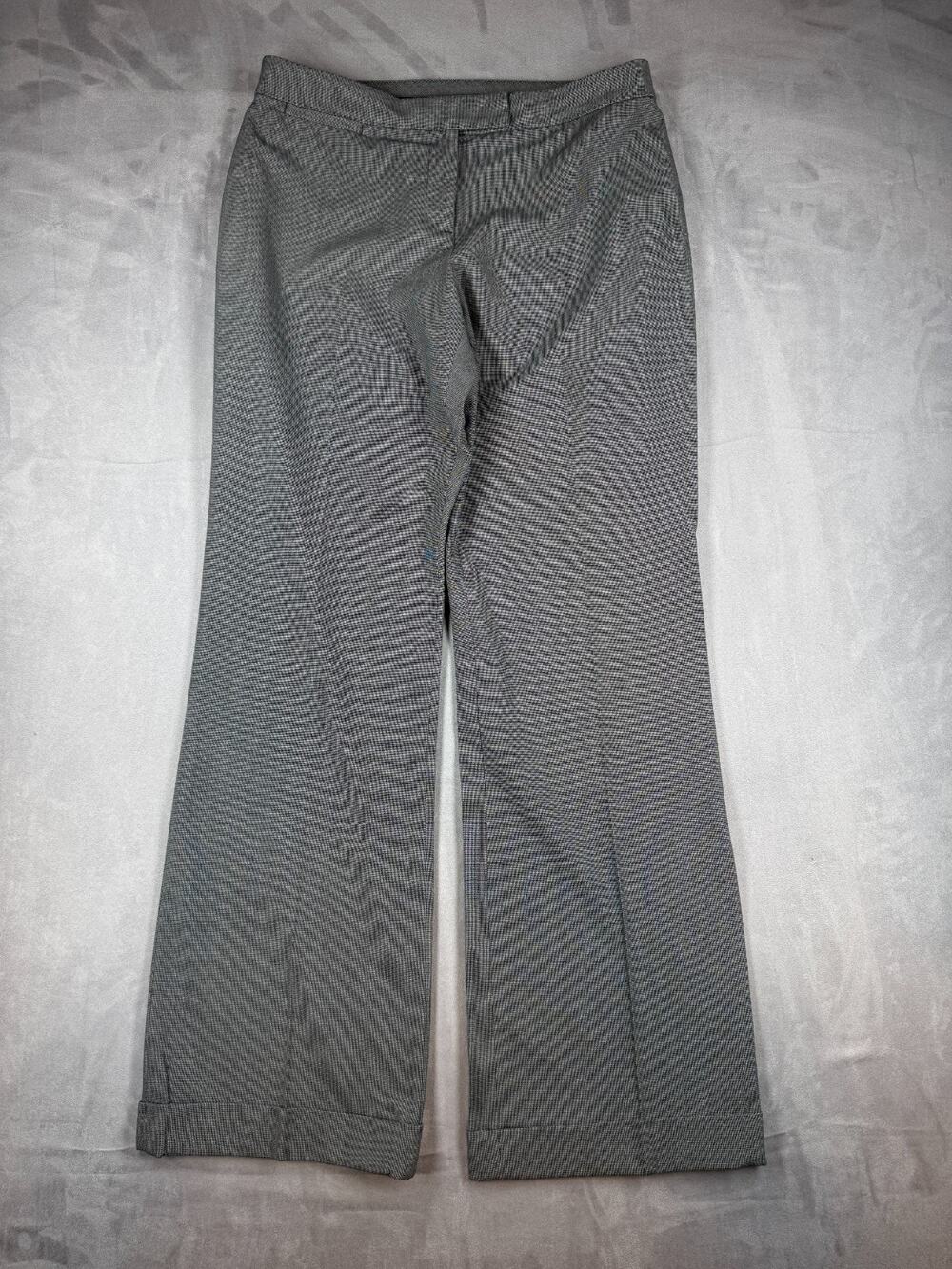 Sigrid Olsen Marais Bistro Women's Gray Twill Modernist Pants Size 8